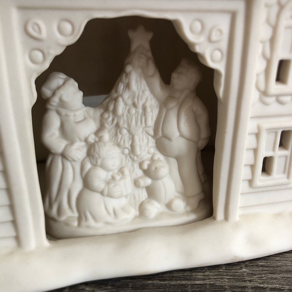 Vtg Partylite Bisque Victorian Manor - Picture 8 of 14